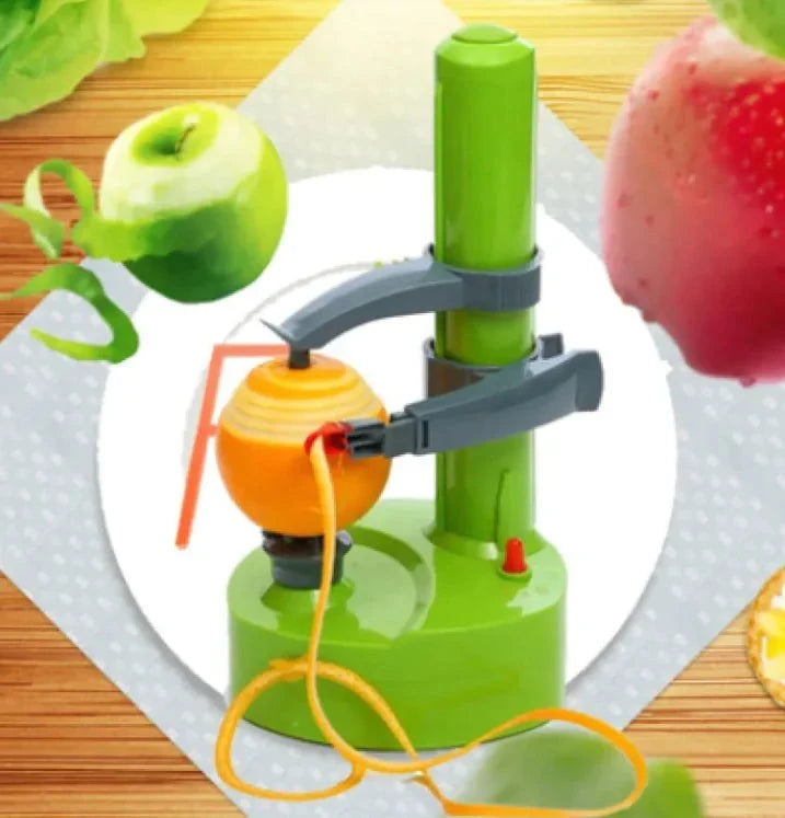 Peel Master Pro Electric Peeler with interchangeable blades and ergonomic handle for easy fruit and vegetable peeling