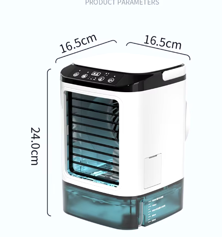 Dual Spray USB Portable Air Cooler Fan with misting technology and USB power