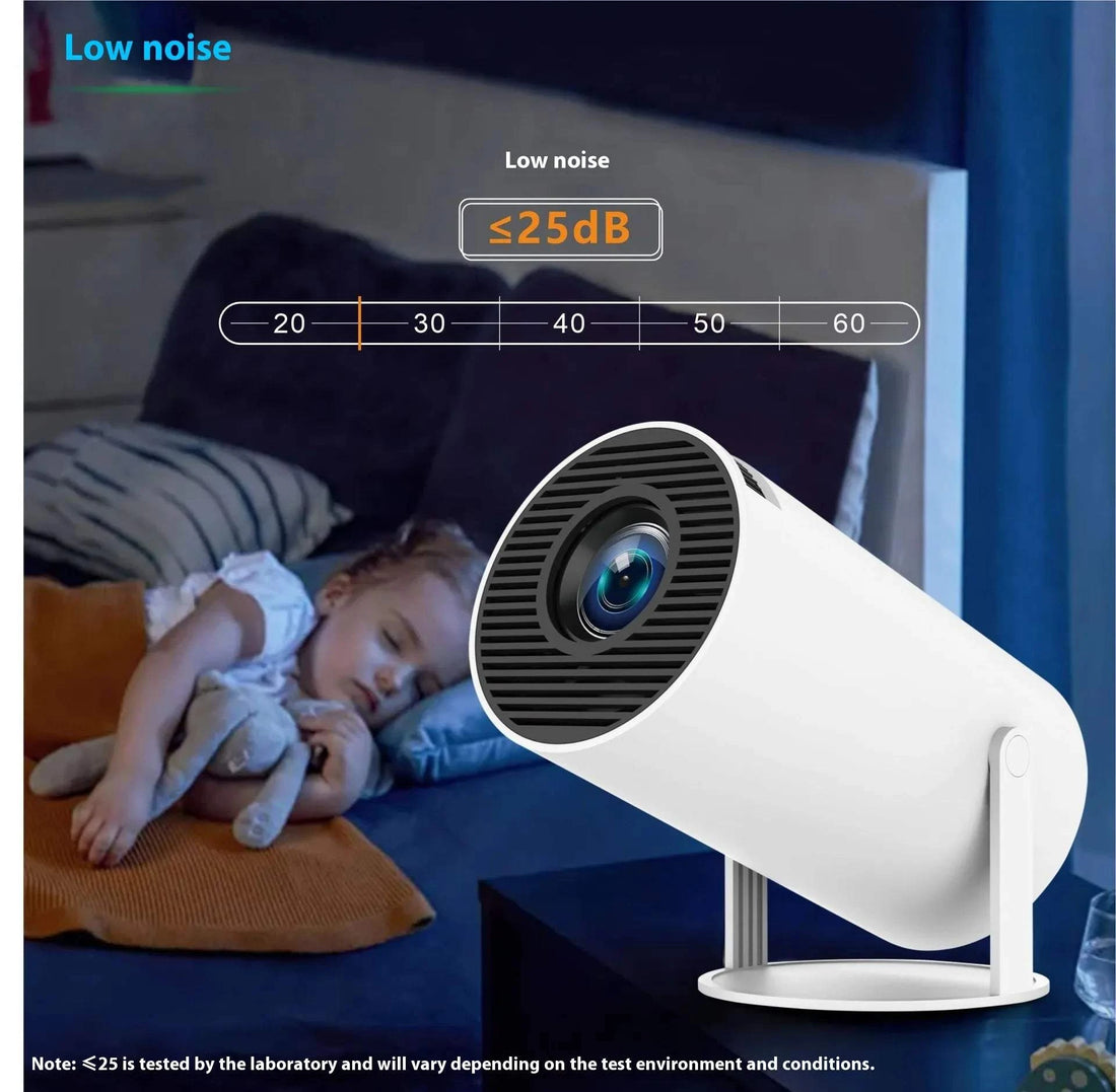 HY300 Pro Projector compact portable home theater entertainment device