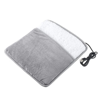 Electric Foot Heating Pad with adjustable temperature and plush fabric for soothing foot pain and warmth