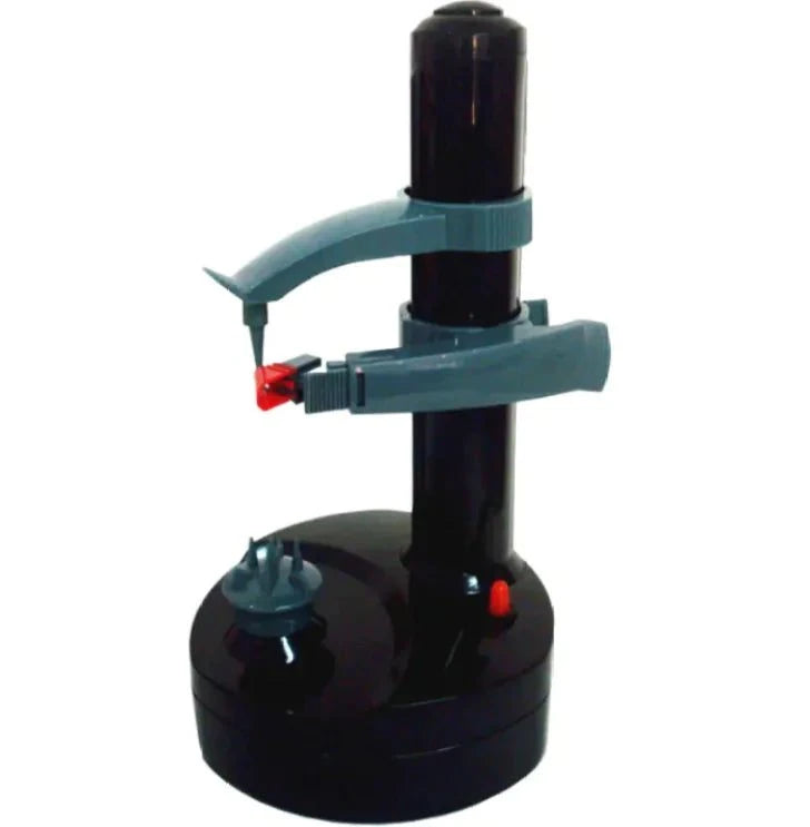 Peel Master Pro Electric Peeler with interchangeable blades and ergonomic handle for easy fruit and vegetable peeling
